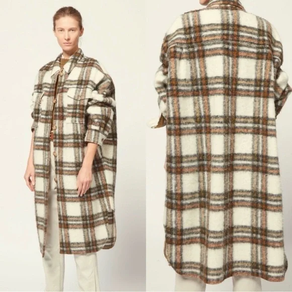 SUPER RARE Isabel Marant Etoile Gabrion Coat Jacket Size 1/Small - Picture 3 of 11